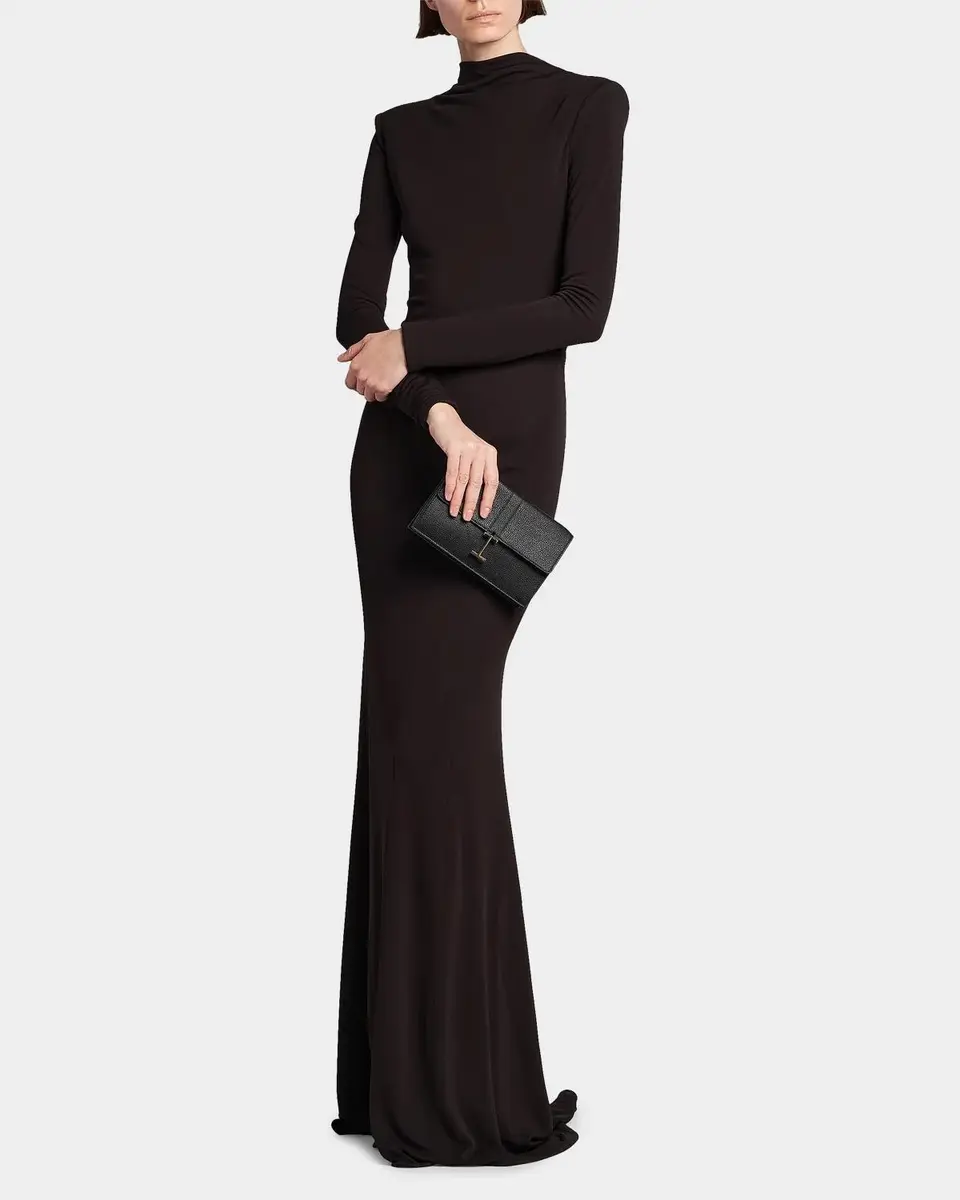 Tom Ford Crepe Jersey Cut-Out Back Gown | Thumbnail 2