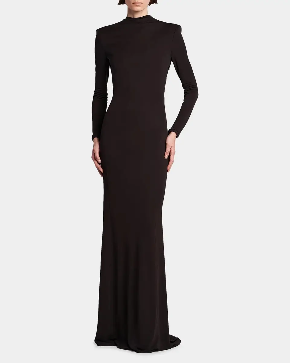 Tom Ford Crepe Jersey Cut-Out Back Gown | Thumbnail 4