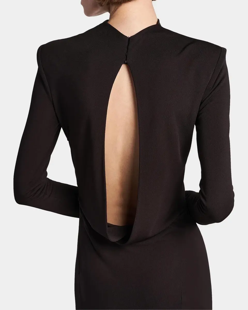 Tom Ford Crepe Jersey Cut-Out Back Gown | Thumbnail 5