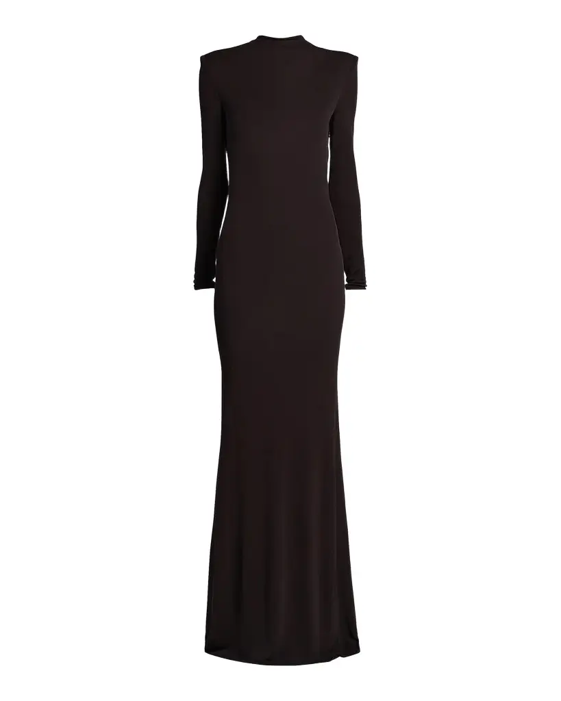 Tom Ford Crepe Jersey Cut-Out Back Gown | Image 1 Tom Ford Crepe Jersey Cut-Out Back Gown | Image 1
