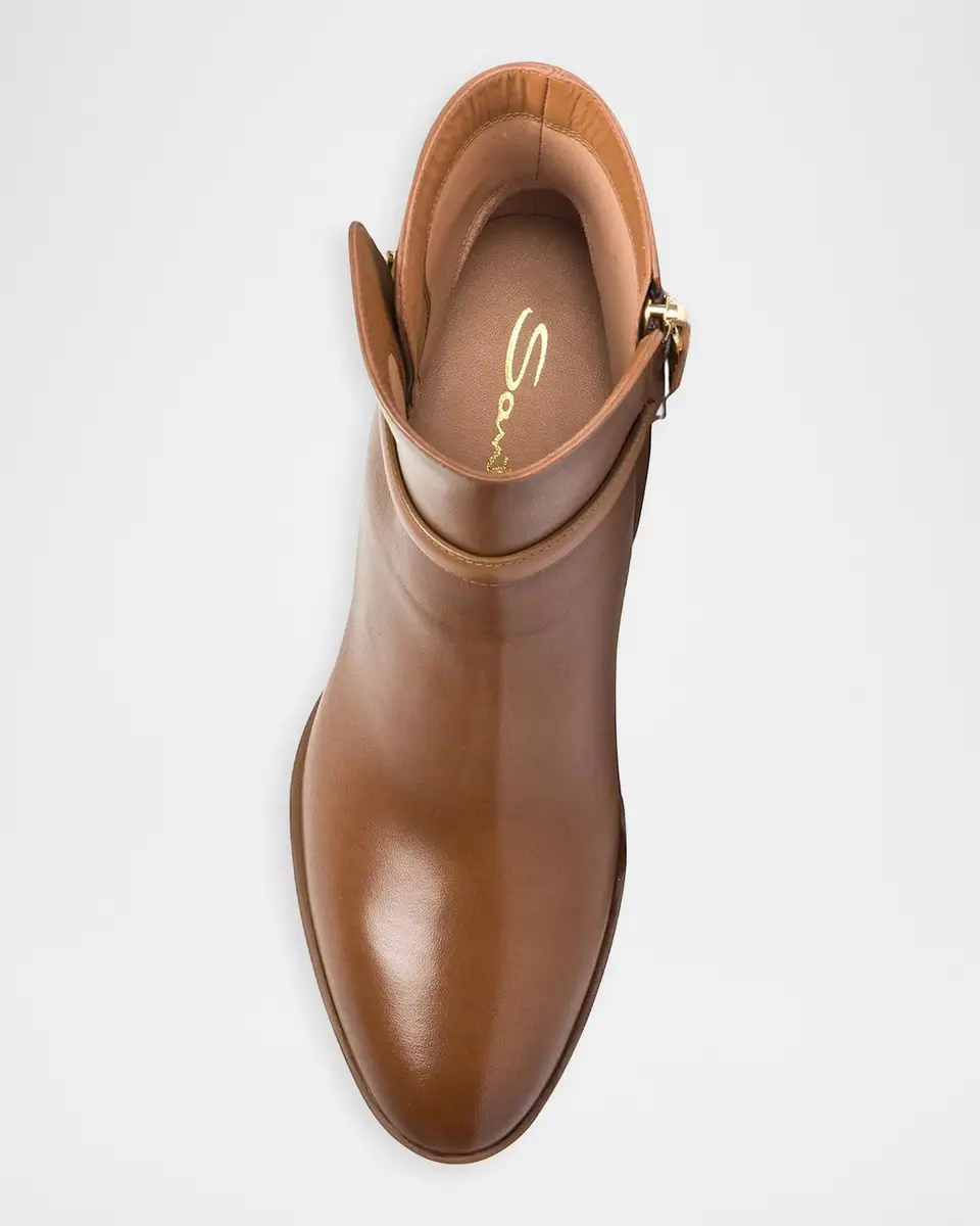Santoni Andy 65MM Leather Block-Heel Booties | Thumbnail 3 Santoni Andy 65MM Leather Block-Heel Booties | Thumbnail 3