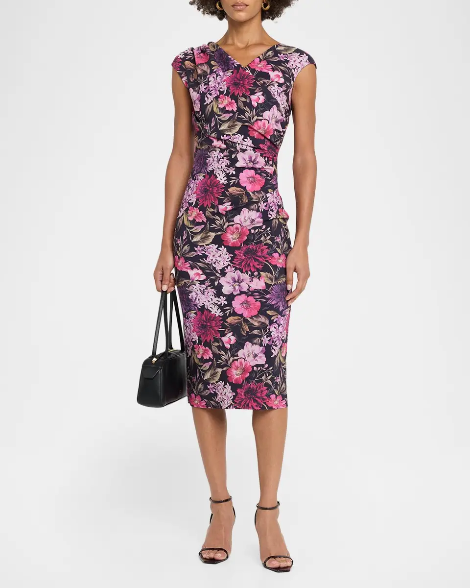 Chiara Boni La Petite Robe Dids Floral Jersey Midi Dress | Thumbnail 2 Chiara Boni La Petite Robe Dids Floral Jersey Midi Dress | Thumbnail 2