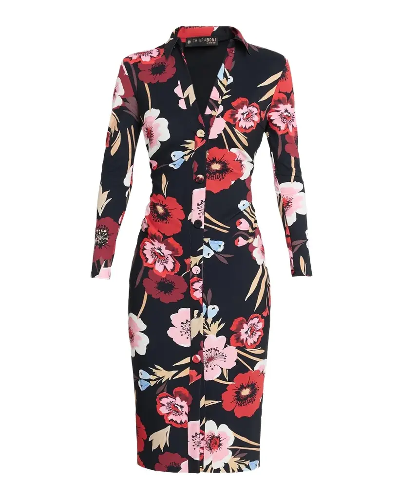 Chiara Boni La Petite Robe Taima Jersey Sheath Knee-Length Shirtdress
