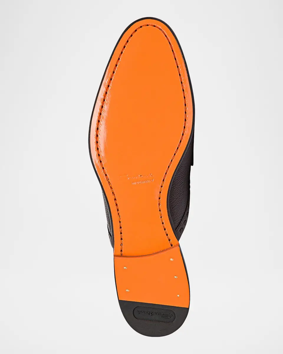 Santoni Leather Loafer Mules | Thumbnail 6 Santoni Leather Loafer Mules | Thumbnail 6