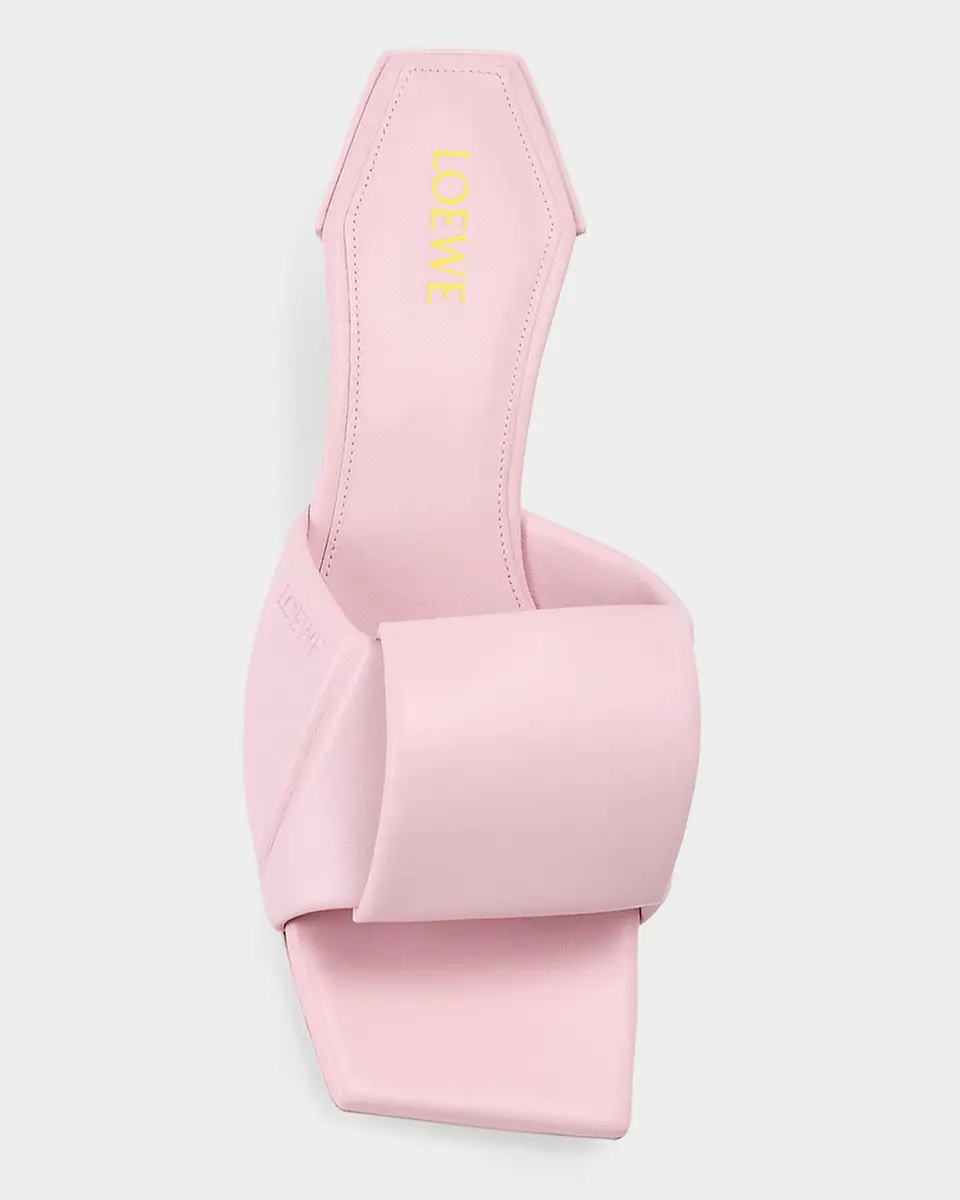 Loewe 45mm Origami Leather Slide Sandals | Thumbnail 3 Loewe 45mm Origami Leather Slide Sandals | Thumbnail 3