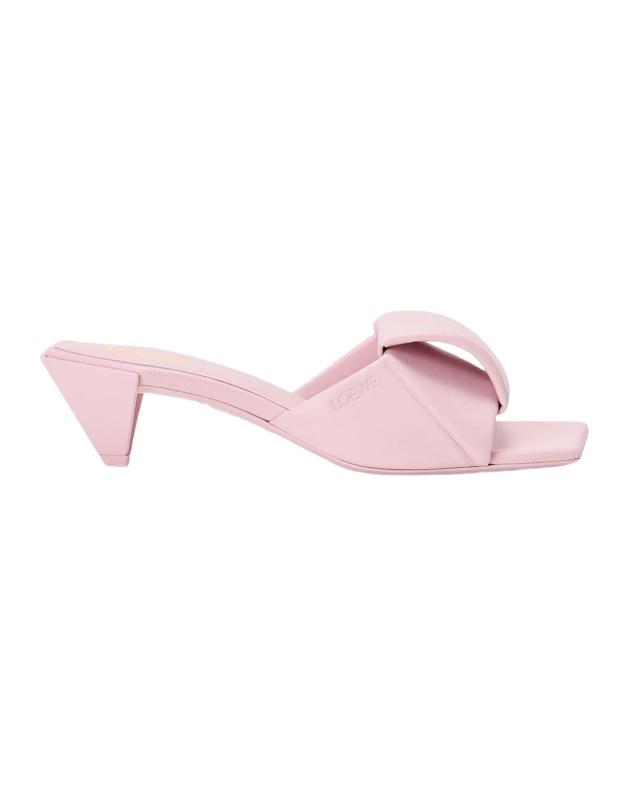 45mm Origami Leather Slide Sandals