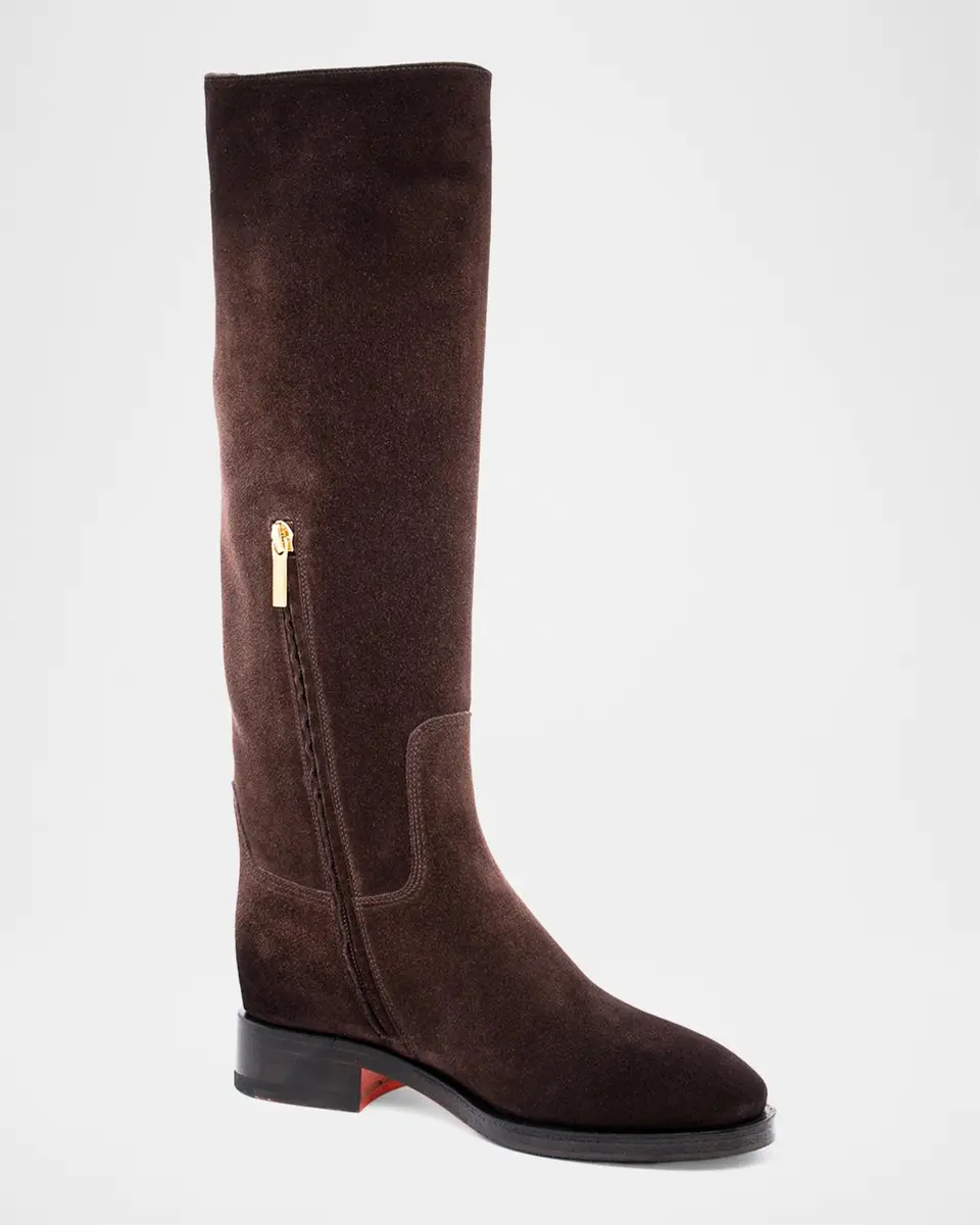 Santoni Suede Buckle Equestrian Boots | Thumbnail 2 Santoni Suede Buckle Equestrian Boots | Thumbnail 2