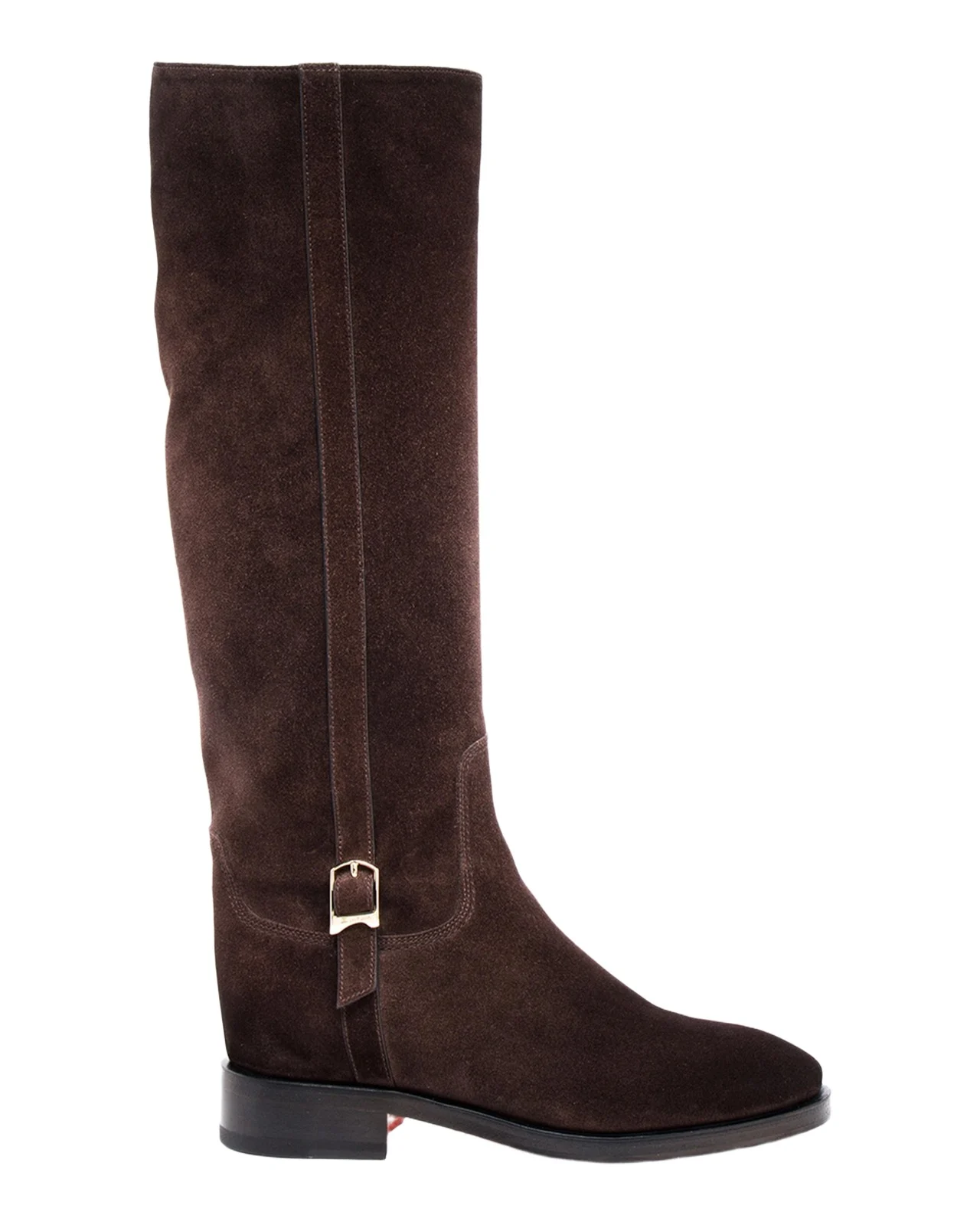 Suede Buckle Equestrian Boots Suede Buckle Equestrian Boots