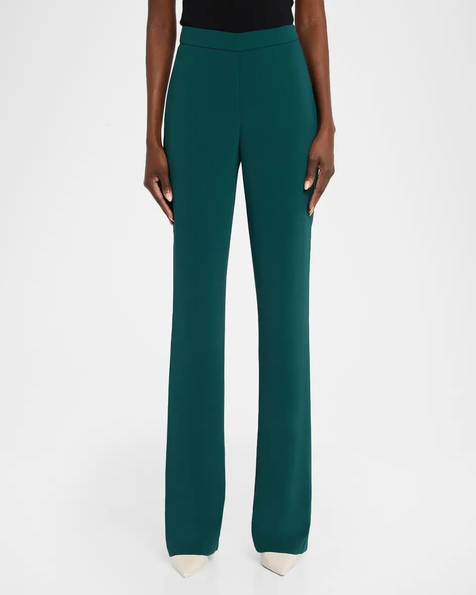 BADGLEY MISCHKA Straight-Leg Crepe Pants | Thumbnail 4
