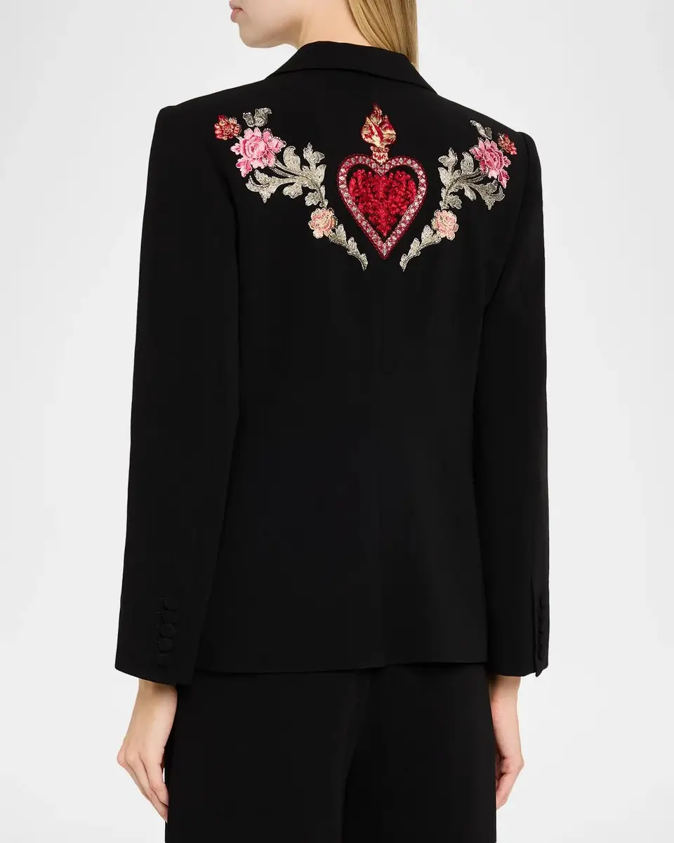 Cinq à Sept Karlie Rococo Embroidered Blazer | Thumbnail 3 Cinq à Sept Karlie Rococo Embroidered Blazer | Thumbnail 3