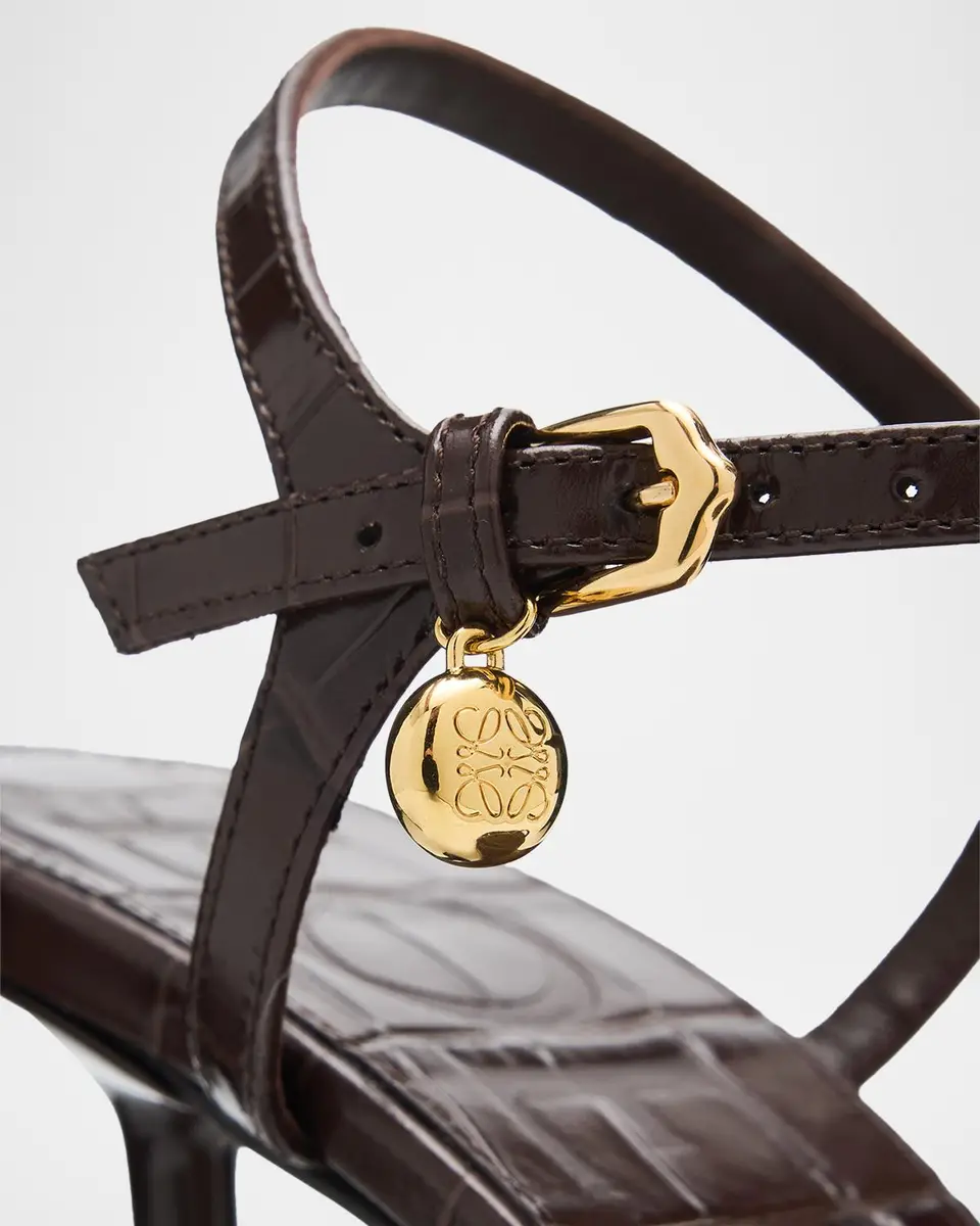 Loewe 90mm Toy Croc-Embossed Leather Sandals | Thumbnail 5 Loewe 90mm Toy Croc-Embossed Leather Sandals | Thumbnail 5