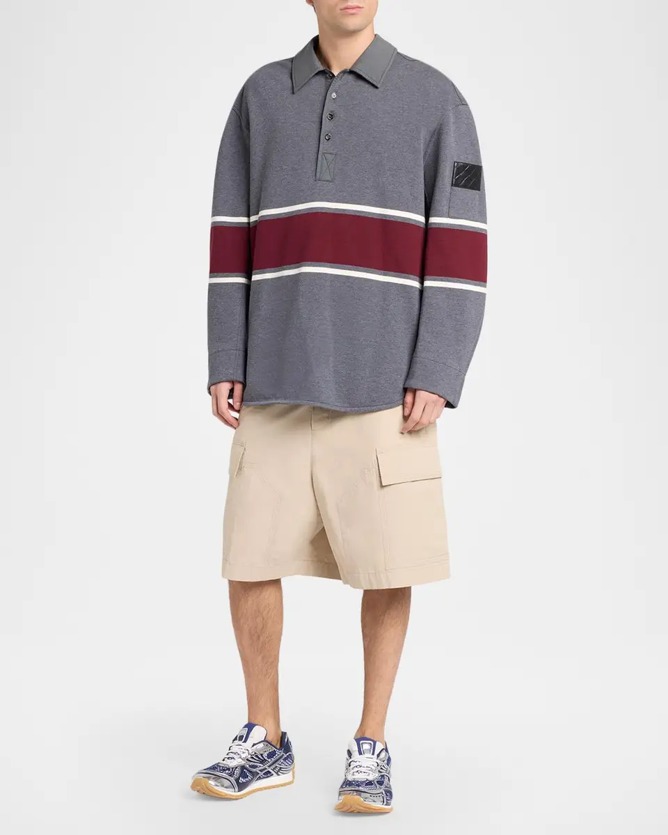 Bottega Veneta Men's Cotton Toile Cargo Shorts | Thumbnail 2 Bottega Veneta Men's Cotton Toile Cargo Shorts | Thumbnail 2