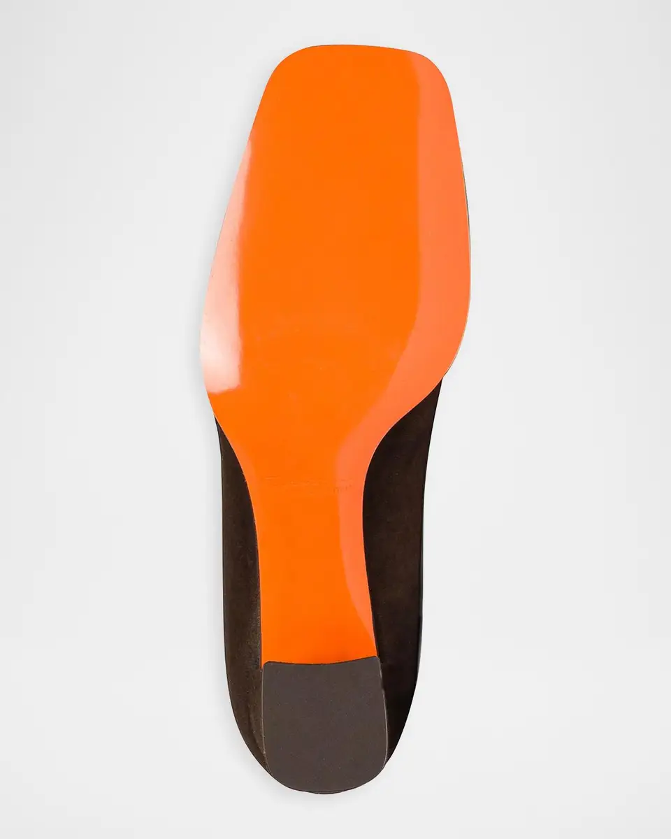 Santoni 65mm Suede Penny Loafers | Thumbnail 4 Santoni 65mm Suede Penny Loafers | Thumbnail 4