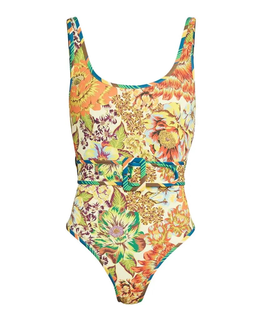 ALÉMAIS Charlie Floral Belted One-Piece wimsuit | Image 1 ALÉMAIS Charlie Floral Belted One-Piece wimsuit | Image 1