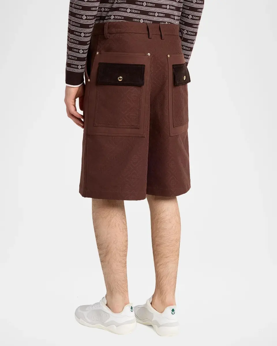 Casablanca Men's Monogram Cargo Shorts | Thumbnail 3
