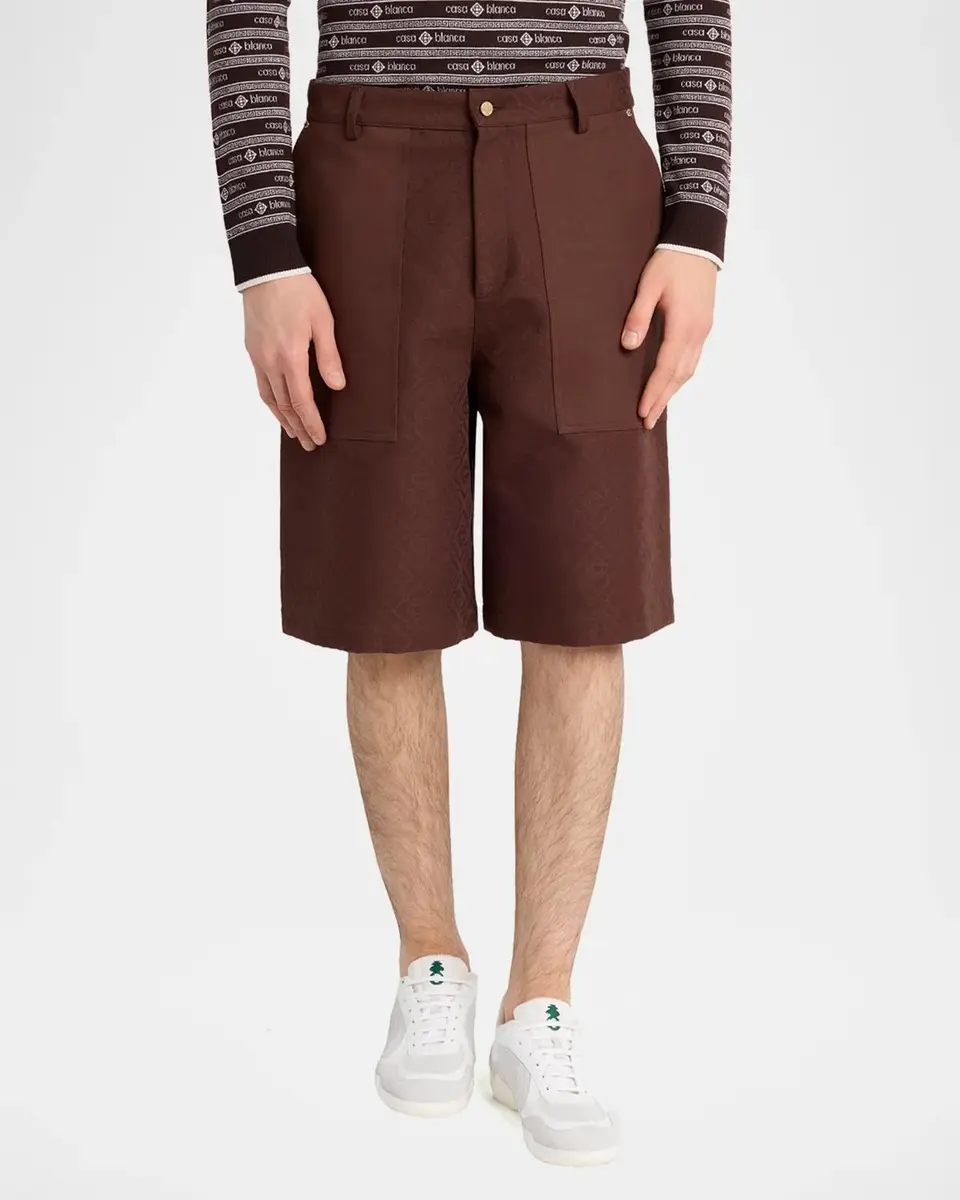 Casablanca Men's Monogram Cargo Shorts | Thumbnail 4
