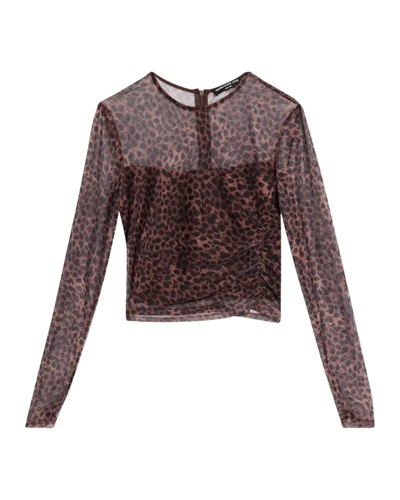Generation Love Vivi Leopard-Print Mesh Top | Thumbnail 1 Generation Love Vivi Leopard-Print Mesh Top | Thumbnail 1