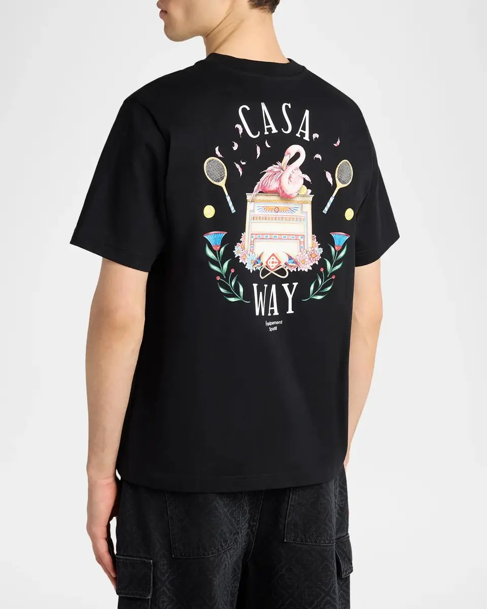 Casablanca Men's Casaway Graphic-Print Cotton Jersey T-Shirt | Thumbnail 3 Casablanca Men's Casaway Graphic-Print Cotton Jersey T-Shirt | Thumbnail 3