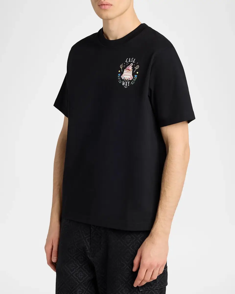 Casablanca Men's Casaway Graphic-Print Cotton Jersey T-Shirt | Thumbnail 4 Casablanca Men's Casaway Graphic-Print Cotton Jersey T-Shirt | Thumbnail 4