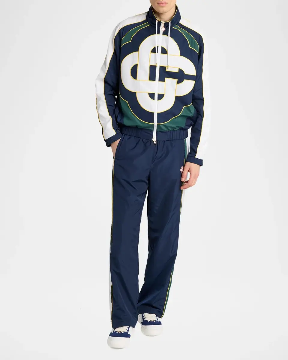 Casablanca Men's Logo Paneled Sweatpants | Thumbnail 2 Casablanca Men's Logo Paneled Sweatpants | Thumbnail 2