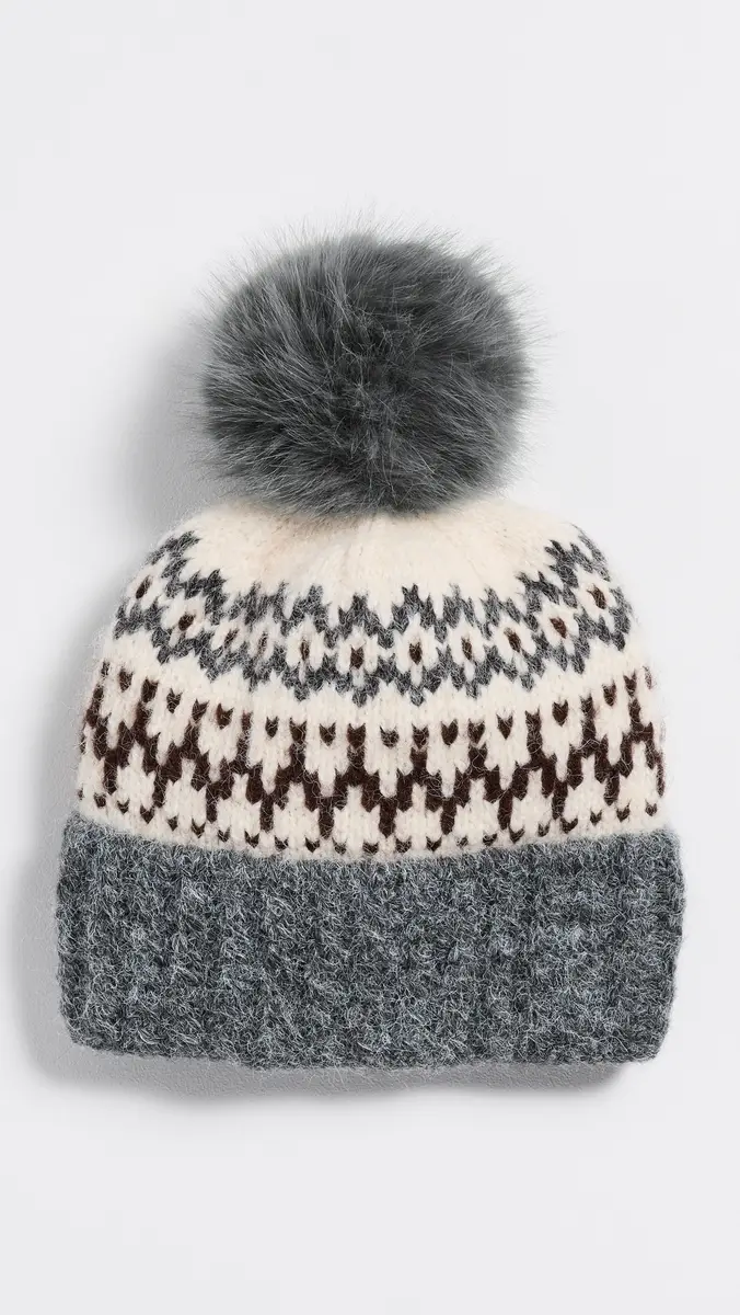 Hat Attack Fair Isle Knit Beanie | Thumbnail 2 Hat Attack Fair Isle Knit Beanie | Thumbnail 2