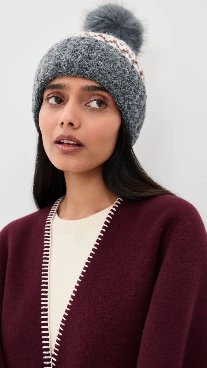 Hat Attack Fair Isle Knit Beanie | Thumbnail 3 Hat Attack Fair Isle Knit Beanie | Thumbnail 3
