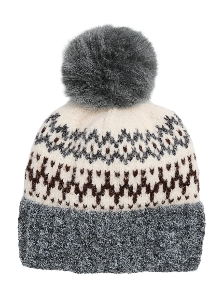 Hat Attack Fair Isle Knit Beanie