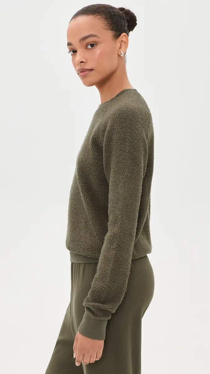 perfectwhitetee Inside Out Fleece Shrunken Sweatshirt | Thumbnail 4
