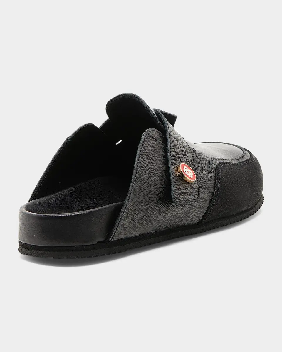 Casablanca Men's Outdoor Pebbled Leather Mules | Thumbnail 4 Casablanca Men's Outdoor Pebbled Leather Mules | Thumbnail 4