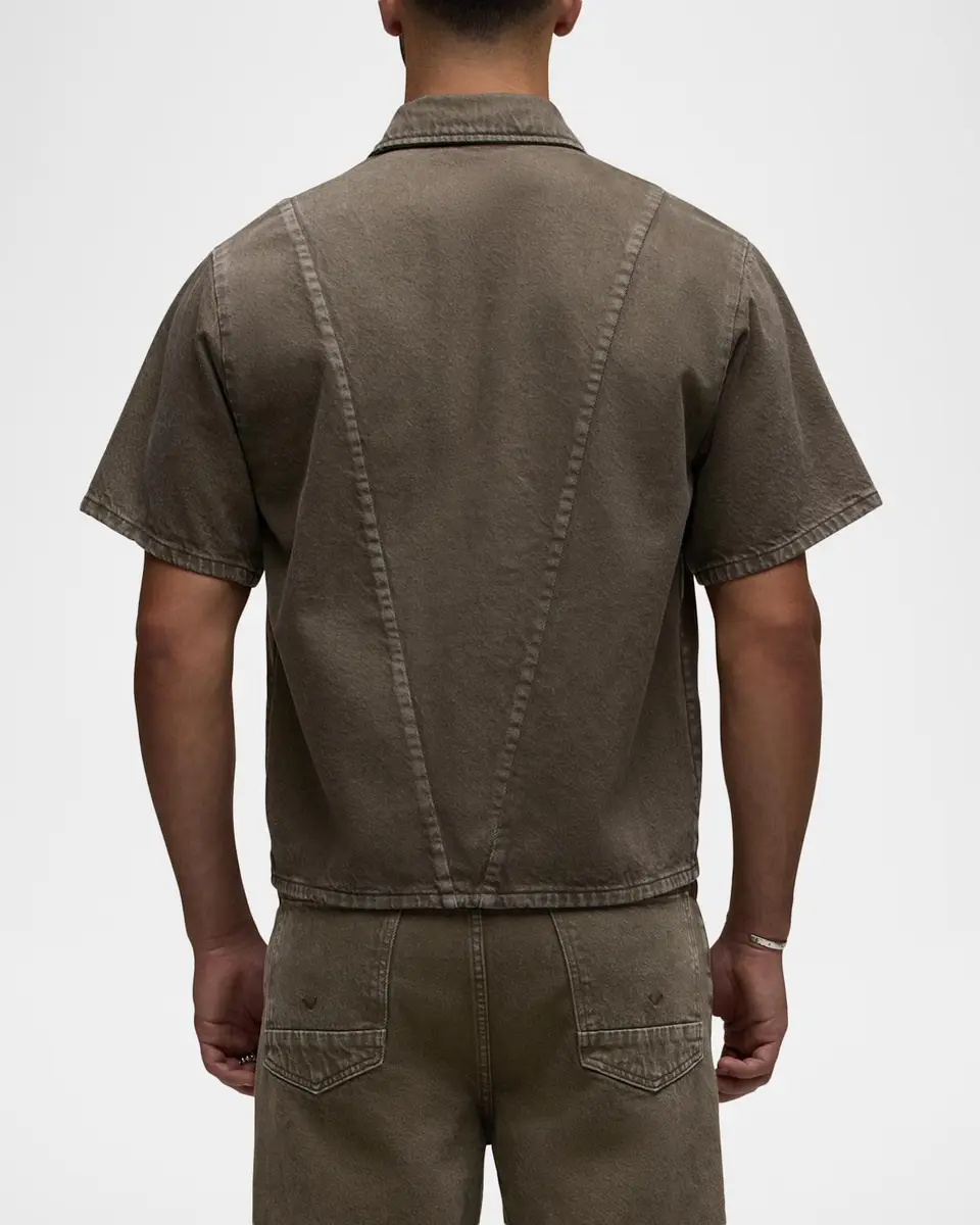 Hudson Men's Carpenter Denim Short-Sleeve Shirt | Thumbnail 3 Hudson Men's Carpenter Denim Short-Sleeve Shirt | Thumbnail 3