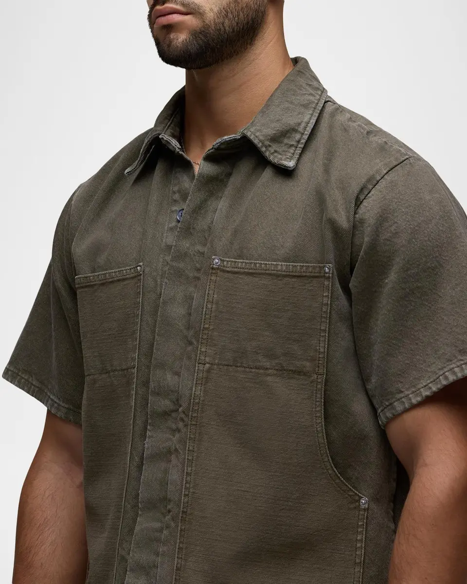 Hudson Men's Carpenter Denim Short-Sleeve Shirt | Thumbnail 5 Hudson Men's Carpenter Denim Short-Sleeve Shirt | Thumbnail 5