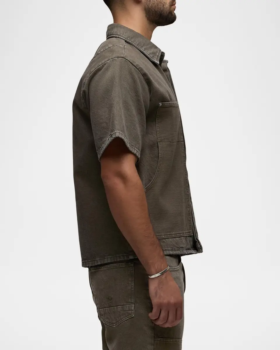 Hudson Men's Carpenter Denim Short-Sleeve Shirt | Thumbnail 6 Hudson Men's Carpenter Denim Short-Sleeve Shirt | Thumbnail 6