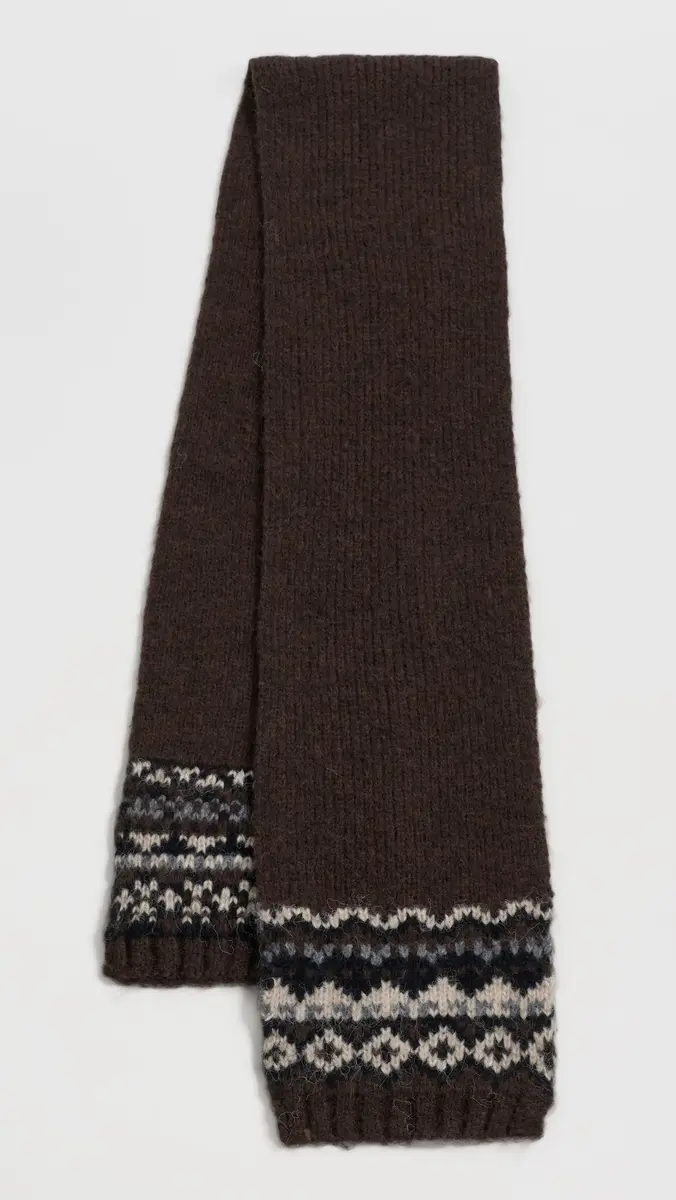 Hat Attack Fair Isle Knit Scarf | Thumbnail 2