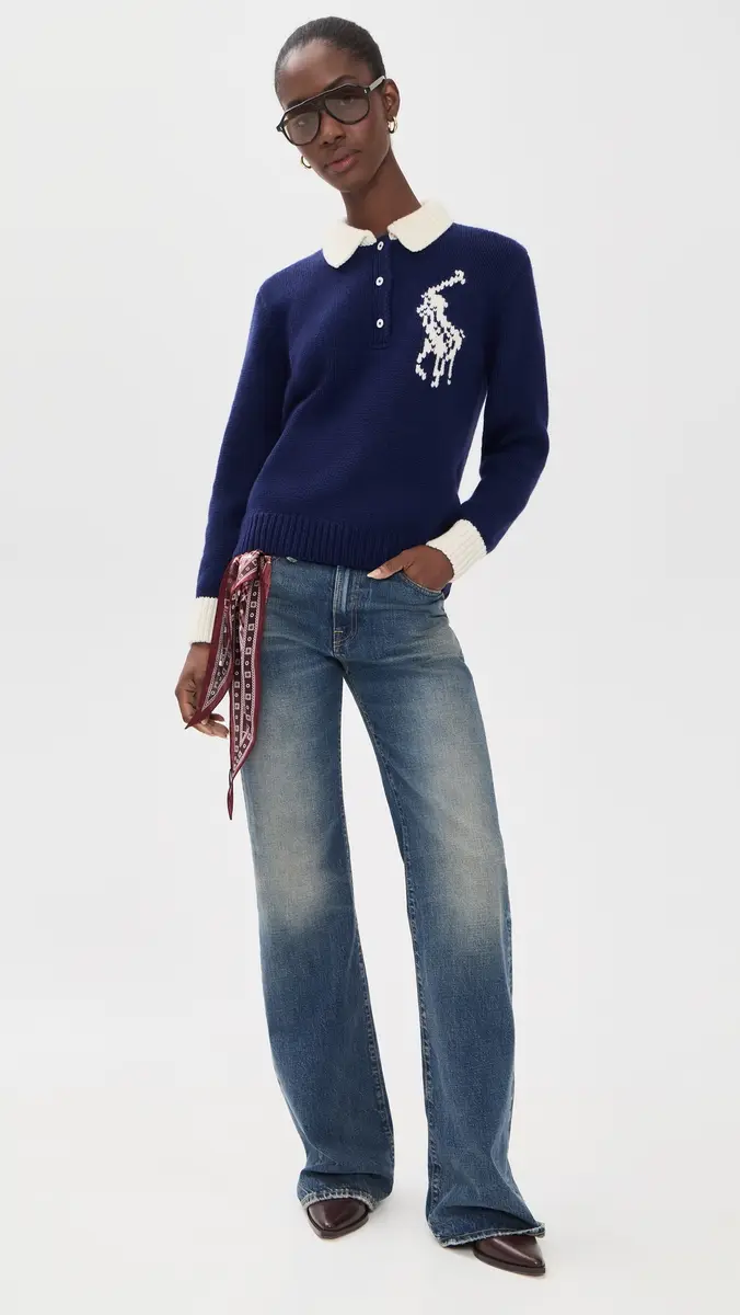 Polo Ralph Lauren Wool Long Sleeve Polo Pullover | Thumbnail 5 Polo Ralph Lauren Wool Long Sleeve Polo Pullover | Thumbnail 5
