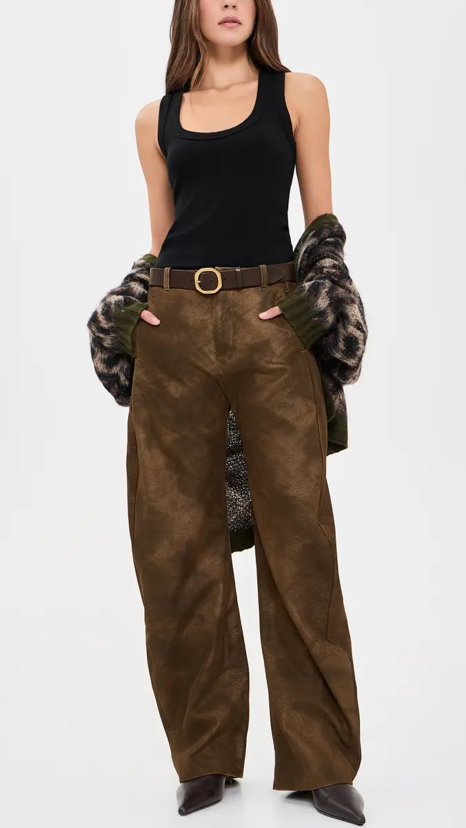Free People Spotlight Faux Leather Trousers | Thumbnail 5