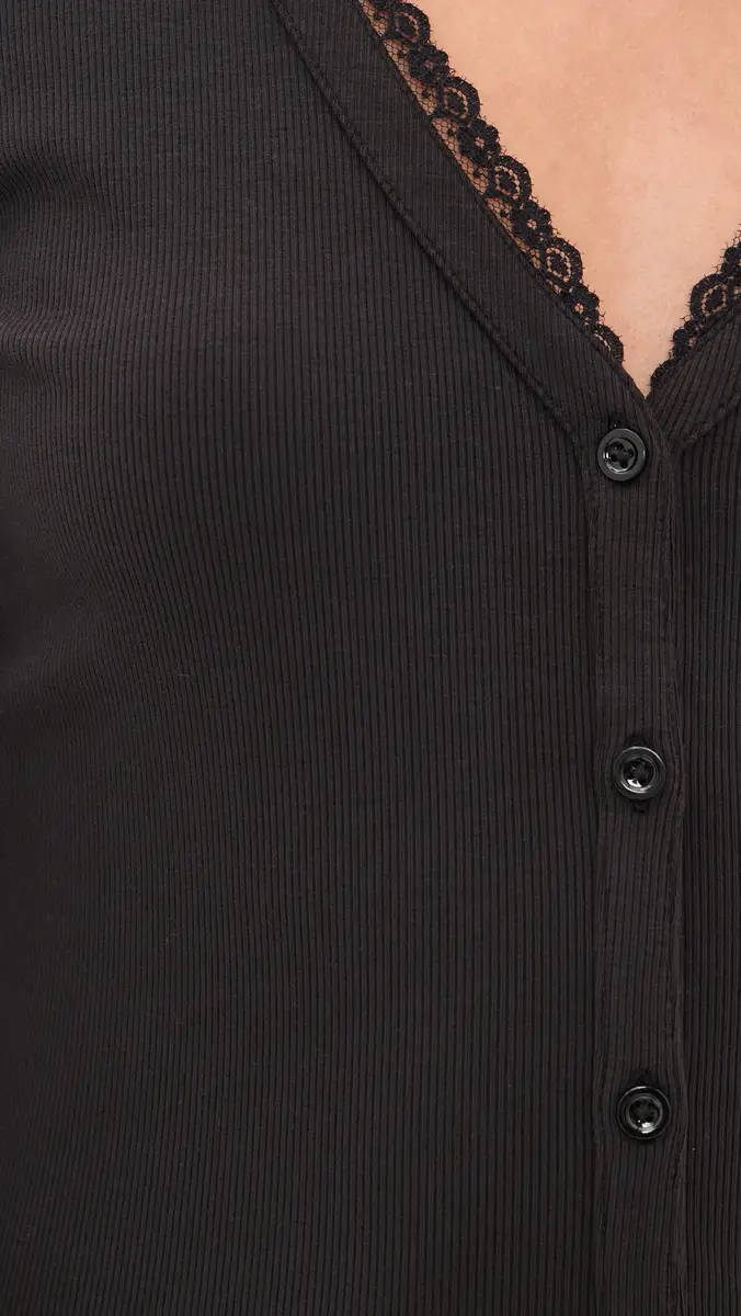 Frame The Rib Trim Cardigan | Thumbnail 6 Frame The Rib Trim Cardigan | Thumbnail 6