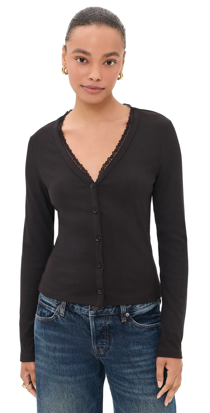 The Rib Trim Cardigan