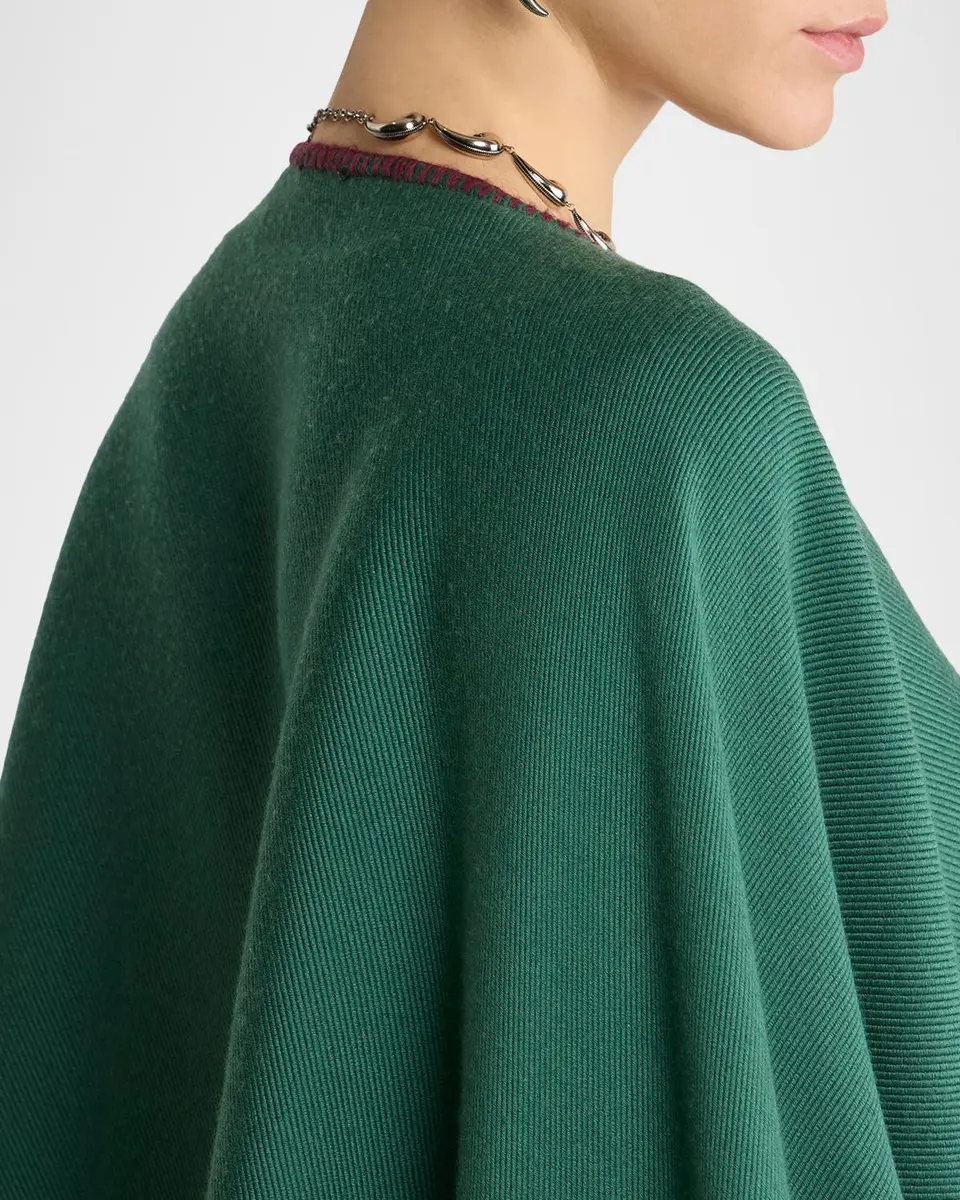 Etro Reversible Jacquard Cape | Thumbnail 5