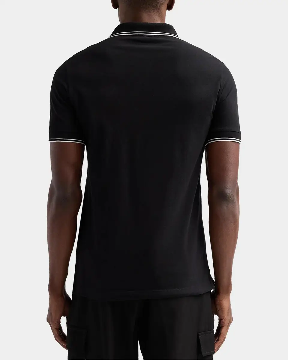 Stone Island Men's Stretch Cotton Pique Polo Shirt | Thumbnail 4 Stone Island Men's Stretch Cotton Pique Polo Shirt | Thumbnail 4