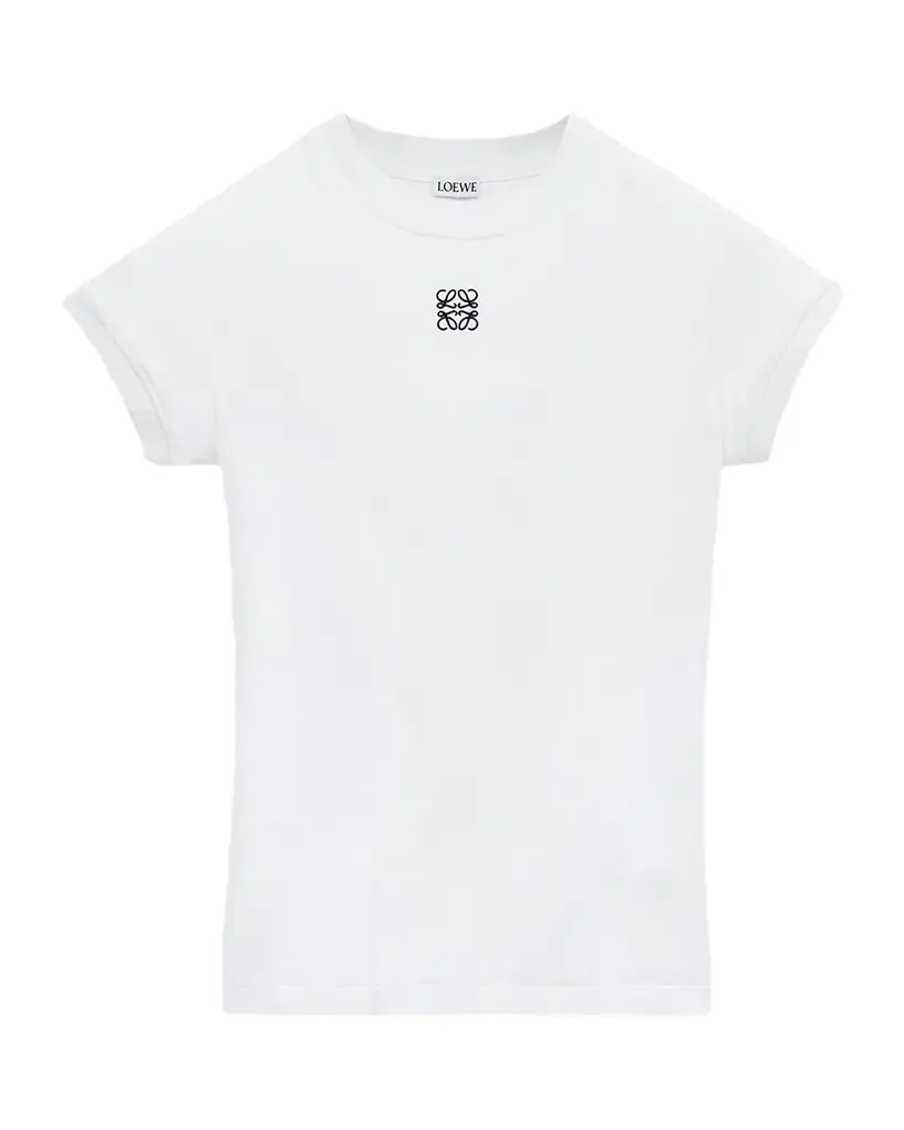 LOEWE Small Fit Cap-Sleeve T-Shirt | Image 1 LOEWE Small Fit Cap-Sleeve T-Shirt | Image 1