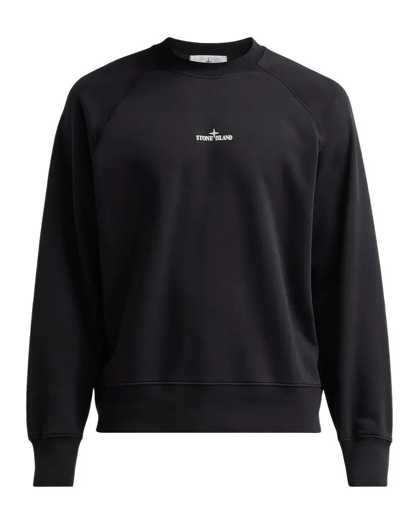 Stone Island Men's Felpa Cotton Crewneck Sweatshirt | Image 1 Stone Island Men's Felpa Cotton Crewneck Sweatshirt | Image 1