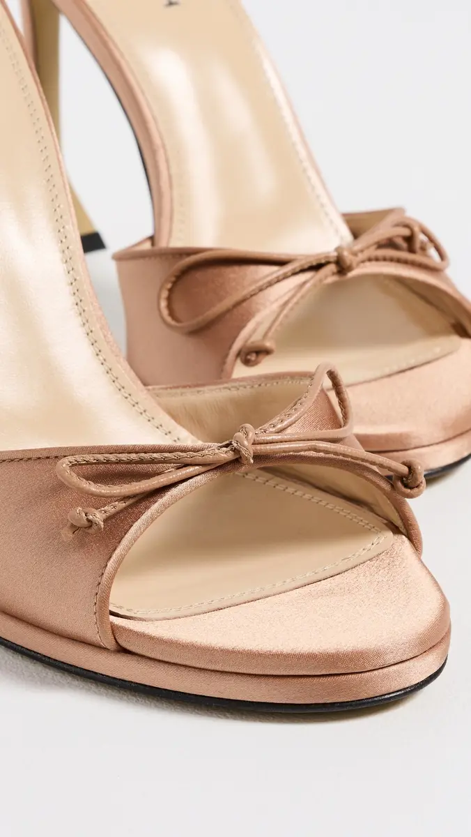 Mach & Mach Little Plateau Satin Mules | Thumbnail 6 Mach & Mach Little Plateau Satin Mules | Thumbnail 6