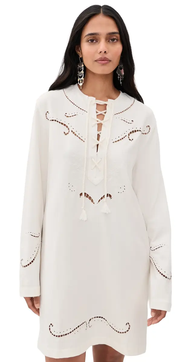 Isabel Marant Étoile Elka Dress Ecru | Image 1 Isabel Marant Étoile Elka Dress Ecru | Image 1