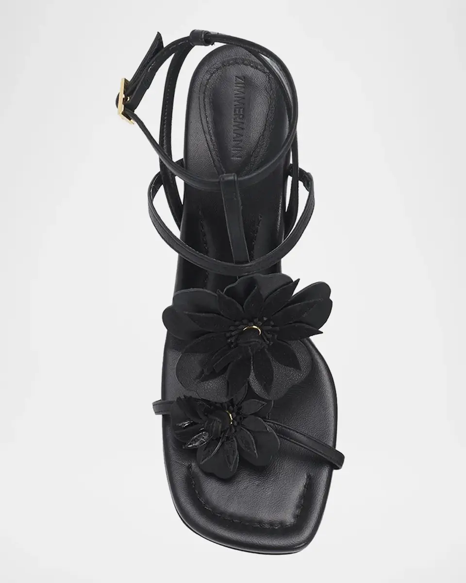 Zimmermann 85mm Belara Leather T-Strap Sandals | Thumbnail 5 Zimmermann 85mm Belara Leather T-Strap Sandals | Thumbnail 5