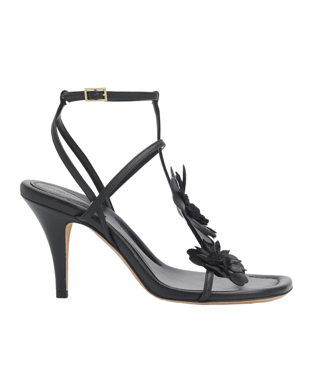 85mm Belara Leather T-Strap Sandals