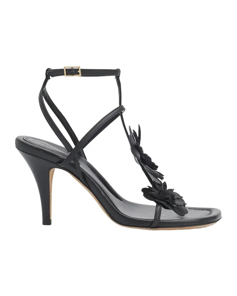 Zimmermann 85mm Belara Leather T-Strap Sandals | Image 1 Zimmermann 85mm Belara Leather T-Strap Sandals | Image 1