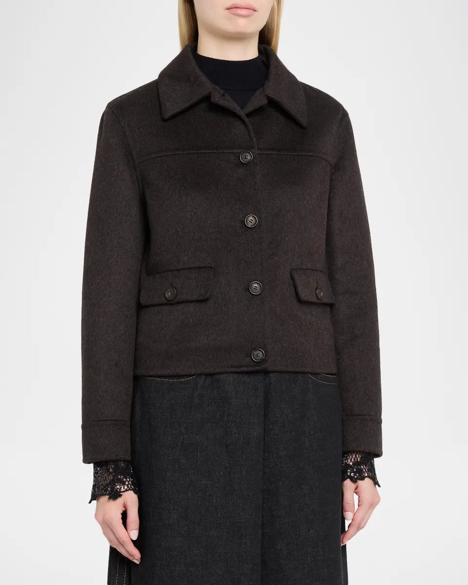 Brunello Cucinelli Cashmere Single-Breasted Jacket | Thumbnail 4