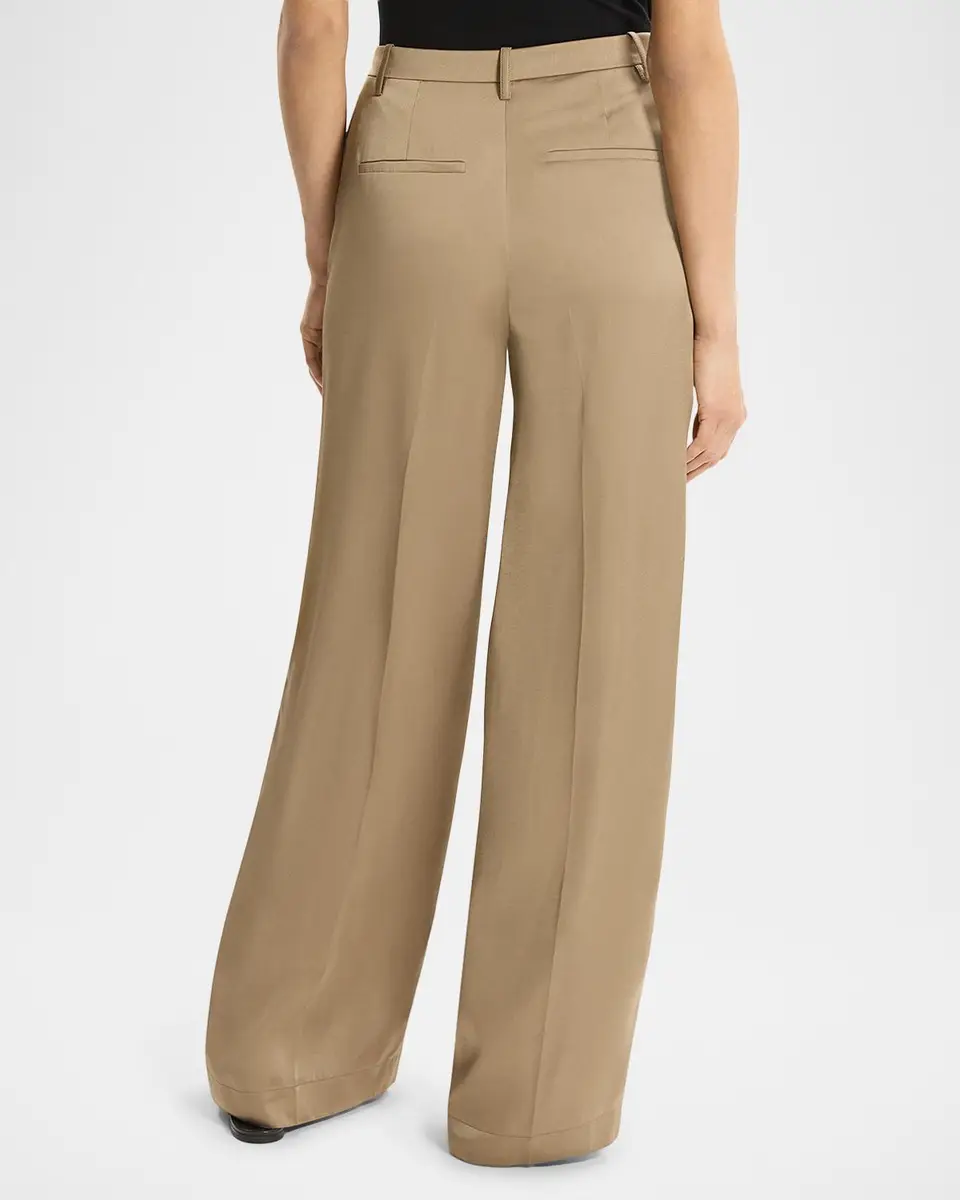 Theory Satin Wide-Leg Pants | Thumbnail 3 Theory Satin Wide-Leg Pants | Thumbnail 3