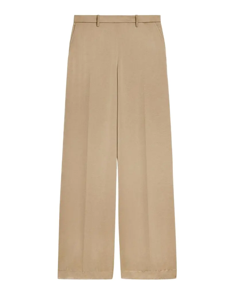 Satin Wide-Leg Pants
