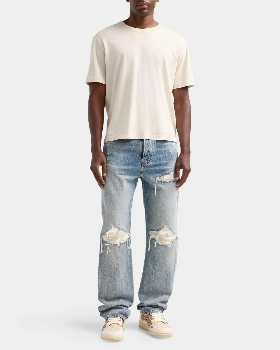 AMIRI MX1 Suede Moto Straight-Fit Jeans | Thumbnail 2 AMIRI MX1 Suede Moto Straight-Fit Jeans | Thumbnail 2